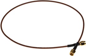 Фото 1/6 1337808-2, Male SMA to Male SMA Coaxial Cable, 500mm, RG316 Coaxial, Terminated