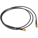 1337809-3, Male SMA to Male SMA Coaxial Cable, 1m, RG174 Coaxial, Terminated