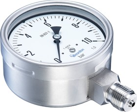 Analogue Pressure Gauge 16bar Bottom Entry, MEX5D30B24, With RS Calibration, 0bar min.