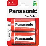 Батарейка Panasonic, R20 Zinc Carbon BL2 168