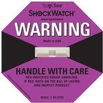 20686, Labels & Industrial Warning Signs L-55 ShockWatch Label 37G (Purple)