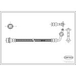 19032946, Тормозной шланг передний (305mm)
