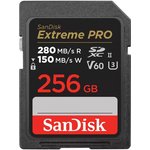 SDSDXEP-256G-GN4IN, Флеш карта SD 256GB SanDisk SDXC Class 10 V60 UHS-II U3 Extreme Pro 280/100MB/s
