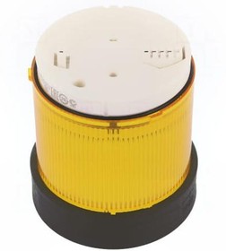 Фото 1/2 XVBC38, Сигнализатор: световой, лампочка BA15D, желтый, 0-250ВDC, IP65
