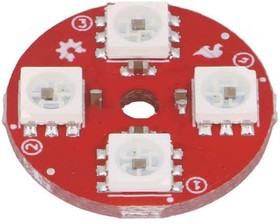 Фото 1/2 COM-14353, Модуль: контроллер LED, 5ВDC, APA102C, 21,5x21,5x3,2мм, Цвет: RGB