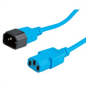 19.08.1533-25, Straight IEC C14 Plug to Straight IEC C13 Socket Power Cable, 3m