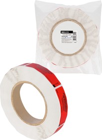 Фото 1/6 SQ0596-0002, Пломба клейкая 21х70 мм красная (1000 шт) ТДМ