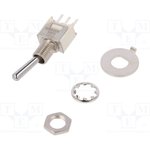 T101SHCQE, Switch Toggle ON None ON SPDT Round Lever PC Pins 3A 120VAC 28VDC PC ...