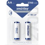 Фото 2/2 Аккумулятор NiMh Smartbuy AA/2BL 2700 mAh (24/240) (SBBR-2A02BL2700)
