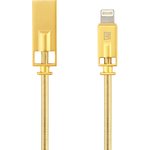 USB кабель REMAX Royalty Series Cable RC-056i для Apple 8 pin золотой