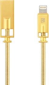 Фото 1/2 USB кабель REMAX Royalty Series Cable RC-056i для Apple 8 pin золотой