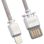 USB кабель WK MASTER WDC-030 8 pin для Apple серебряный