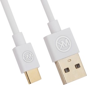 Фото 1/2 USB кабель WK Worm WDC-052 USB Type-C белый