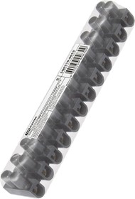 Зажим винтовой ЗВИ-15 полипропилен 1,5-6мм2 12пар 100°С черный (индивидуальная упаковка) TDM