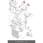 Трубка соединительная системы охлаждения VAG 3B0 122 291B