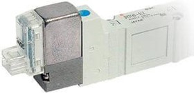 SY3160-5MOU-C6-Q, 1 Solenoid Valve - Solenoid/Pilot One-Touch Fitting 6 mm SY Series