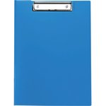 Папка-планшет с зажимом А4, пластик, синий 245658