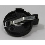 122-7520-GR, Coin Cell Battery Holders 20MM THRU HOLE BLACK