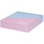 Декоративный блок для записи Haze на склейке 8,5х8,5х2 см, розовый/голубой ...