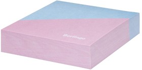 Декоративный блок для записи Haze на склейке 8,5х8,5х2 см, розовый/голубой, 200 листов LNn_00059