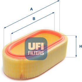 Фото 1/2 UFI Фильтр воздушный 30.217.00