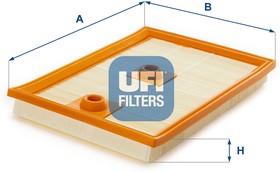 Фото 1/2 UFI Фильтр воздушный 30.549.00