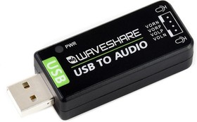 Фото 1/4 USB TO AUDIO, Звуковая карта USB, аудиомодуль USB, без драйверов, внешний аудиоконвертер для Raspberry Pi / Jetson