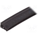 GN2180EPDM20.5A-10, Защитная кромка, EPDM, L: 10м, черный, H: 20,5мм, W ...