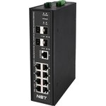 NST NS-SW-8G4G-PL/IM, Промышленный управляемый (L2+) HiPoE коммутатор Gigabit ...