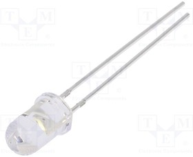 OSW54K5A31A-VVLED, LED; 5mm; white cold; 5800mcd; 30°; Front: convex; 3?13V