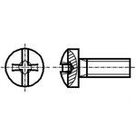 B3X4/BN1435, Винт, M3x4, 0,5, Головка: сферическая, Phillips,прямой, 0,6мм