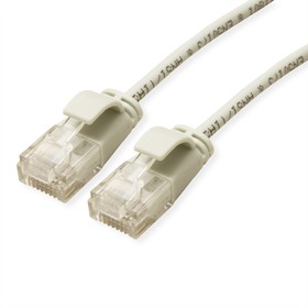 21.15.3900-100, Cat6a Straight Male RJ45 to Straight Male RJ45 Ethernet Cable, UTP, Grey LSZH Sheath, 150mm