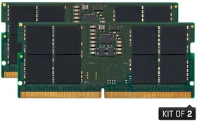 Фото 1/2 KVR48S40BS8K2-32, 32 GB DDR5 Laptop RAM, 4800MHz, SODIMM, 1.1V