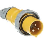 2CMA100304R1000,CONN, MAIN PLUG, 2P3W, 20A, 125V, YEL