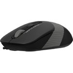 1147673, Мышь компьютерная A4Tech Fstyler FM10 чер/серый опт (1600dpi) USB (4but)