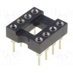 ICM-308-1-GT, Панелька: DIP, PIN: 8, Шаг: 2,54мм, прецизионная, THT, позолота