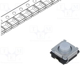EVPBD6C1A000, Микропереключатель TACT; SPST; Пол: 2; 0,02A/15ВDC; SMT; нет; 3,5Н