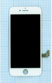 Фото 1/2 Дисплей (экран) в сборе с тачскрином для iPhone 7 белый (Premium SC LCD)