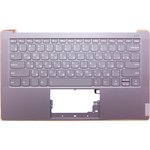 Клавиатура (топ-панель) для ноутбука Lenovo Yoga S940-14IWL серая с серым топкейсом