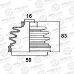 BD0303, Пыльник привода Avantech
