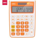 1189227, Калькулятор настольный КОМП. Deli E1238, 12-р, дв.пит., 145x105мм,оранжевый