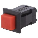 DS-435-S-R, Переключатель: кнопочный, Пол: 2, SPST-NO, 1A/250ВAC, OFF-ON, 1,5кВ