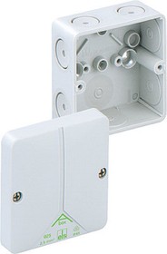 80290701, Polystyrene Junction Box, IP66, 80 x 80 x 52mm