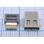 Гнездо USB 3.1, Тип C, 12 прямых и 12 угловых контактов ...