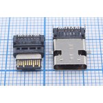 Гнездо USB 3.1, Тип C, 12 прямых и 12 угловых контактов ...