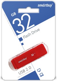 Фото 1/6 USB 2.0 накопитель Smartbuy 032GB Dock Red (SB32GBDK-R)