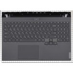 Клавиатура (топ-панель) для ноутбука Lenovo Legion 7-15IMH05 черная с черным ...
