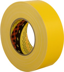 Y389 yellow 25MMXM, Scotch 389 Duct Tape, 50m x 25mm, Yellow, PE Coated Finish