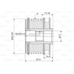 588004, Шкив коленвала DACIA Duster, Logan, Sandero, NISSAN Micra III, Note ...