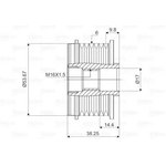 588028, Шкив коленвала BMW 1, 3, 5, X1, X3, OPEL Astra J, Corsa D, Insignia ...